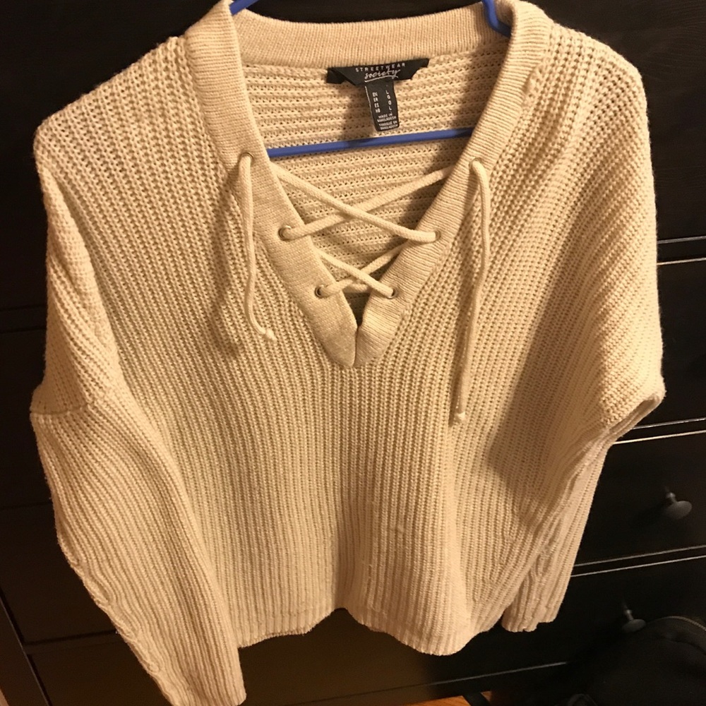Medium weight khaki/beige sweater